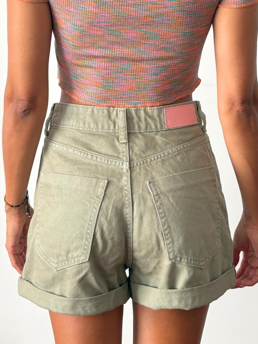 Zara - Short Verde | Corte Casual Verano