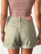 Zara - Short Verde | Corte Casual Verano