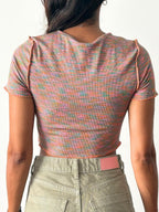 H&M - Polo Rib Multicolor | Manga Corta Tejido