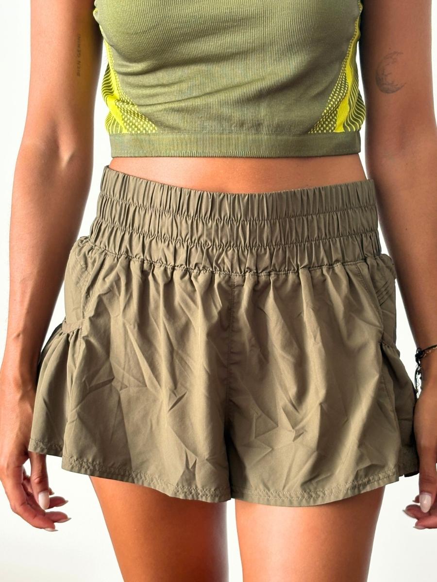 Free People - Falda Short Verde | Estilo Boho Verano