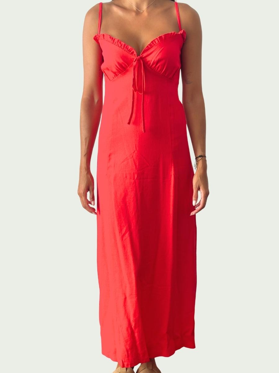 Isla María - Vestido de Lino | Nuevo con Tag | Verano Boho