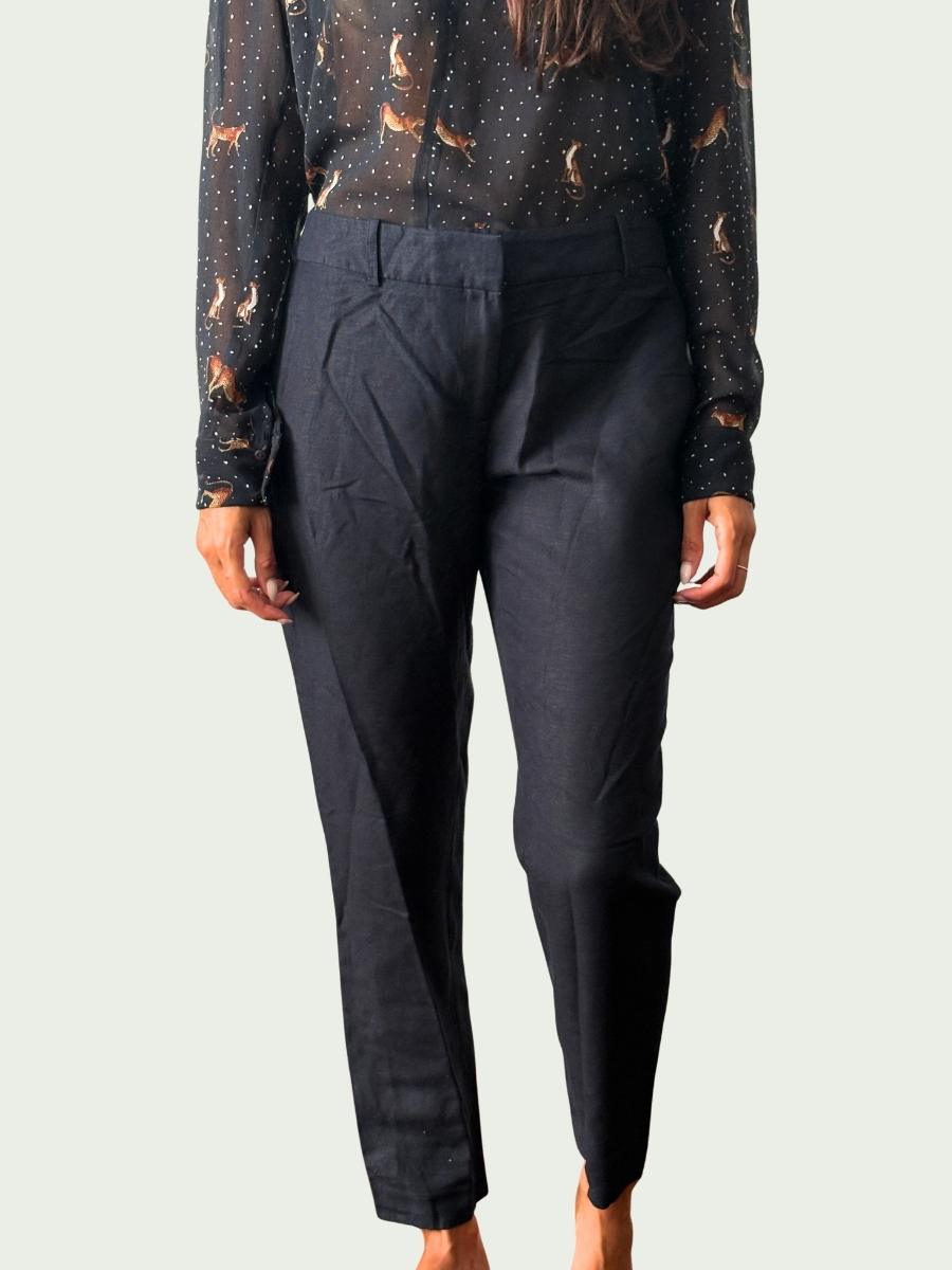 Calvin Klein - Pantalón de Lino 100% Natural | Corte Relajado