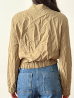 Zara - Bomber Jacket Beige | Tela Ligera Estilo Casual