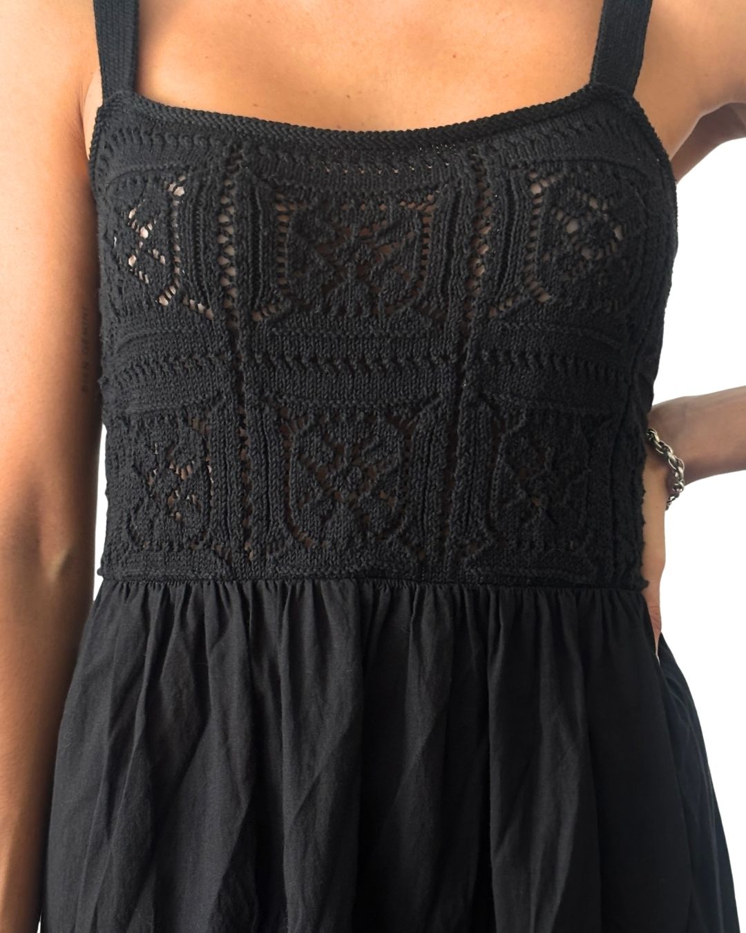 Zara - Vestido detalles en crochet